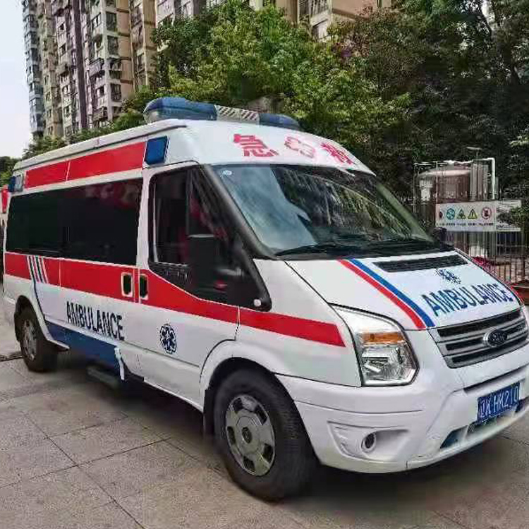 汝南长途救护车护送病人返乡